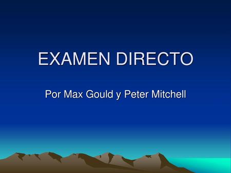 Por Max Gould y Peter Mitchell