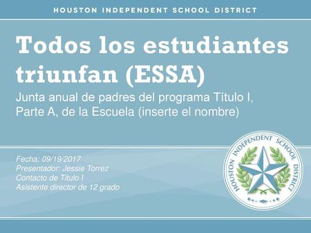 Todos los estudiantes triunfan (ESSA)