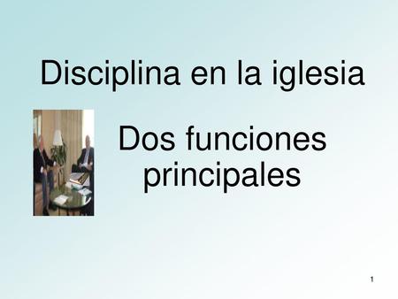 Disciplina en la iglesia