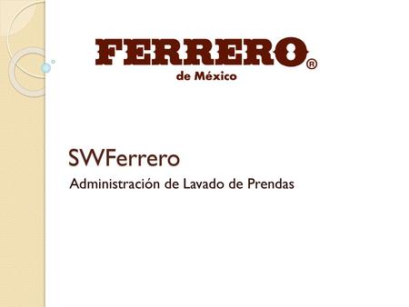 Administración de Lavado de Prendas