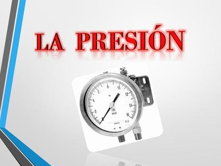 La presión.