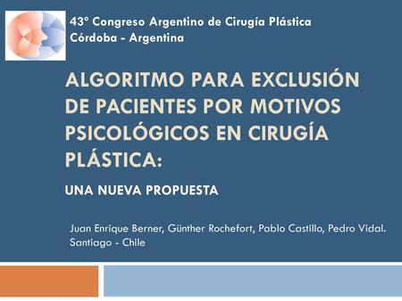 43º Congreso Argentino de Cirugía Plástica