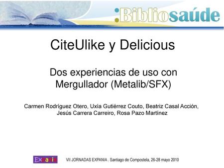 Dos experiencias de uso con Mergullador (Metalib/SFX)