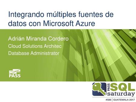 Integrando múltiples fuentes de datos con Microsoft Azure