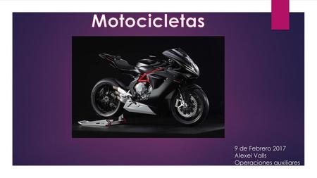 Motocicletas 9 de Febrero 2017 Alexei Valls