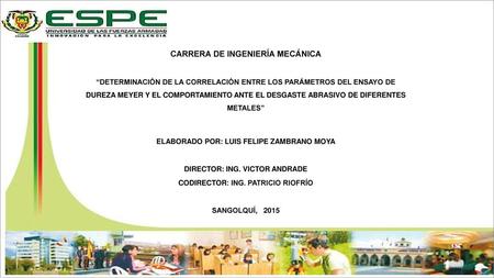 CARRERA DE INGENIERÍA MECÁNICA