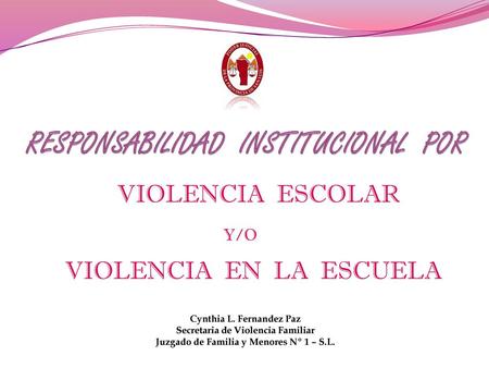 RESPONSABILIDAD INSTITUCIONAL POR