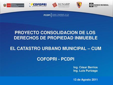 PROYECTO CONSOLIDACION DE LOS DERECHOS DE PROPIEDAD INMUEBLE