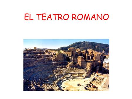 EL TEATRO ROMANO. ÍNDICE El origen. Caracteristícas. El coliseo. Los géneros teatrales : - la comedia. - el mimo. - la tragedia. La representación. Autores.