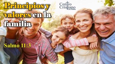 Pastor Jesús Contreras Salmo 11:3. Pastor Jesús Contreras Pastor Misionero José Satirio Dos Santos 7 Marzo 7:00 pm Salmo 11:3.