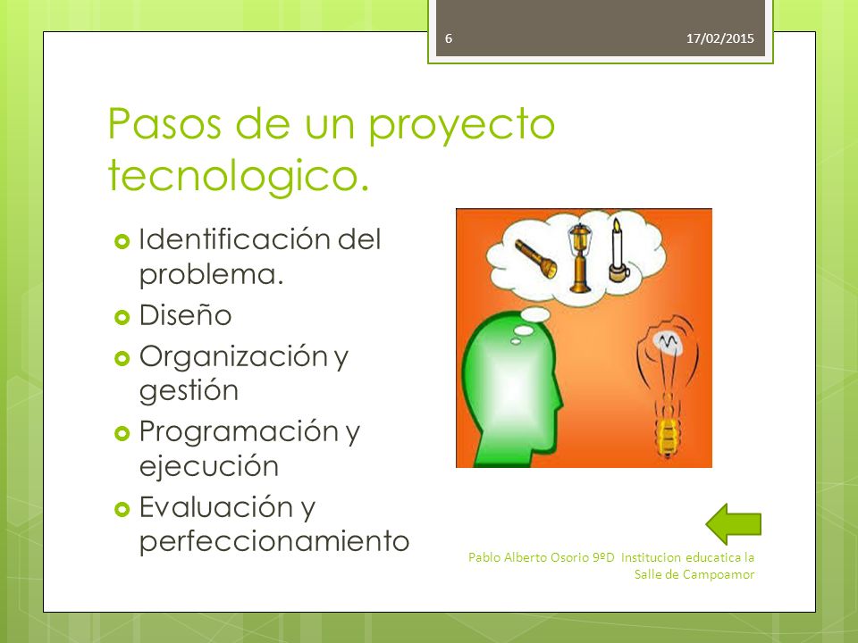 Resultado de imagen para imagenes de un proyecto tecnologico
