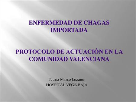 Nuria Marco Lozano HOSPITAL VEGA BAJA