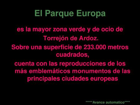 El Parque Europa es la mayor zona verde y de ocio de