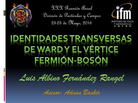 Identidades Transversas de Ward y el vértice fermión-bosón