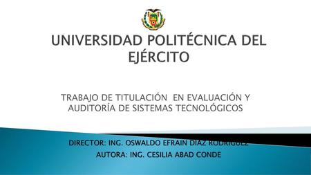 UNIVERSIDAD POLITÉCNICA DEL EJÉRCITO