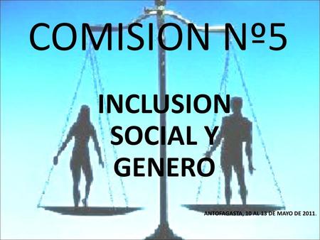 INCLUSION SOCIAL Y GENERO