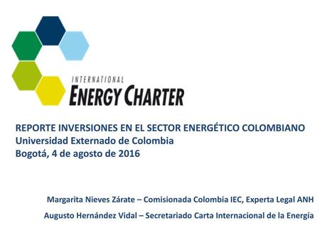 REPORTE INVERSIONES EN EL SECTOR ENERGÉTICO COLOMBIANO