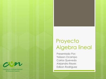 Proyecto Algebra lineal