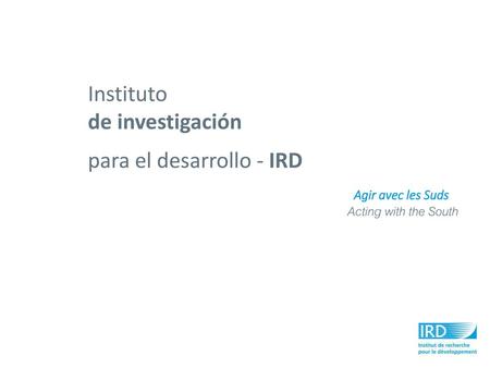para el desarrollo - IRD