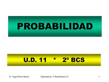 Matemáticas 2º Bachillerato CS