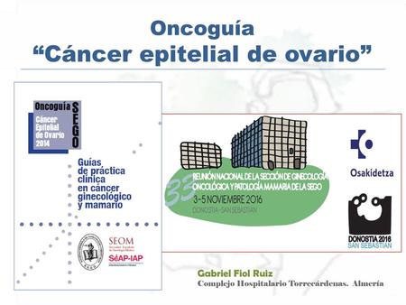 “Cáncer epitelial de ovario”