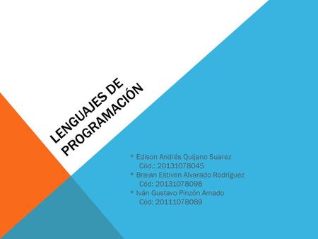 Lenguajes de programación