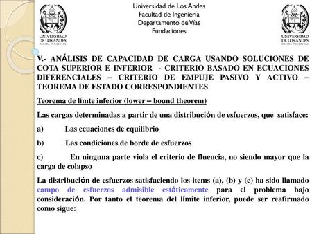 Teorema de límte inferior (lower – bound theorem)