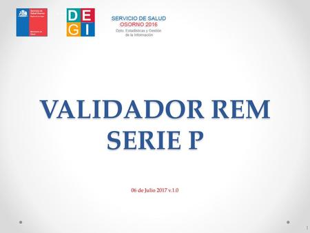 VALIDADOR REM SERIE P 06 de Julio 2017 v.1.0