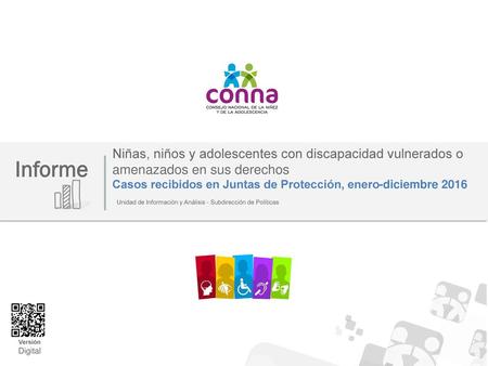Casos recibidos en Juntas de Protección, enero-diciembre 2016 Informe