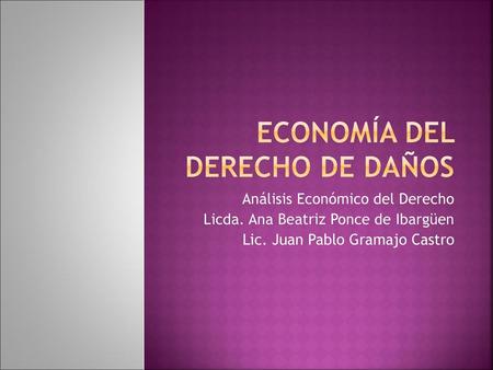 Economía del Derecho de Daños