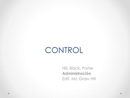 Hill, Black, Porter Administración Edit. Mc Graw Hill