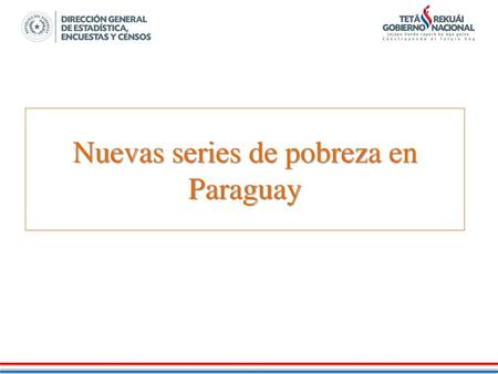 Nuevas series de pobreza en Paraguay