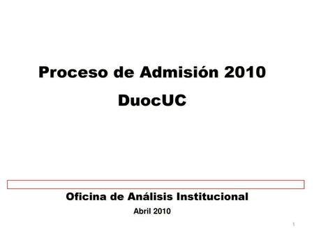 Oficina de Análisis Institucional