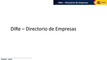 DIRe – Directorio de Empresas