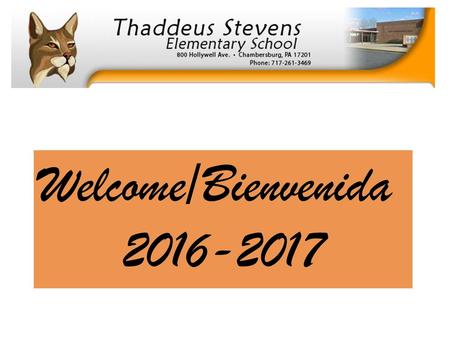 Welcome/Bienvenida 2016-2017.