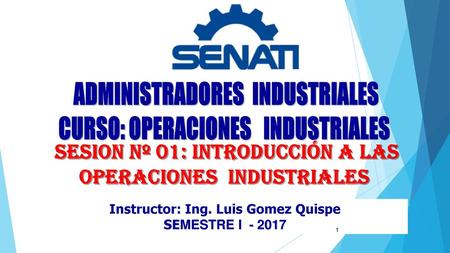 Operaciones Industriales