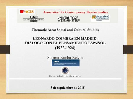 Association for Contemporary Iberian Studies