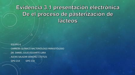Evidencia 3.1 presentación electrónica