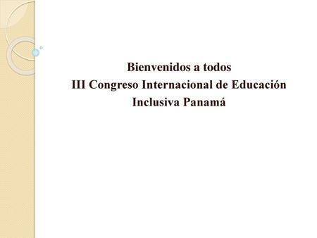 III Congreso Internacional de Educación