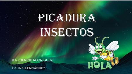 PICADURA INSECTOS KATHERINE RODRÍGUEZ LAURA FERNÁNDEZ.