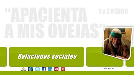 Relaciones sociales Abril – Mayo 2017.