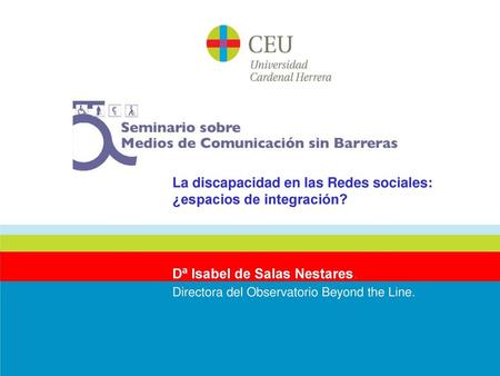 La discapacidad en las Redes sociales: ¿espacios de integración?