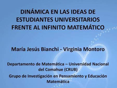 María Jesús Bianchi - Virginia Montoro