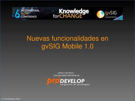 Nuevas funcionalidades en gvSIG Mobile 1.0