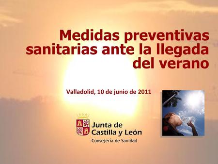 Medidas preventivas sanitarias ante la llegada del verano