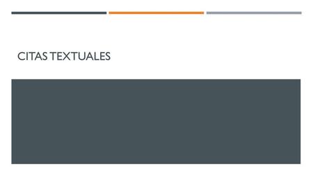 Citas Textuales.