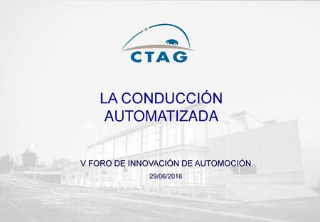 LA CONDUCCIÓN AUTOMATIZADA