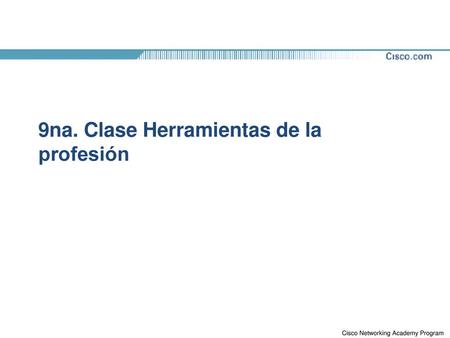 9na. Clase Herramientas de la profesión