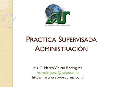 Practica Supervisada Administración