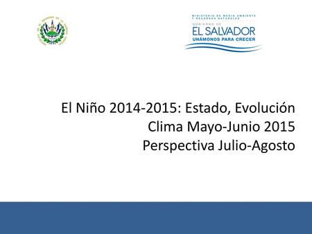 El Niño : Estado, Evolución